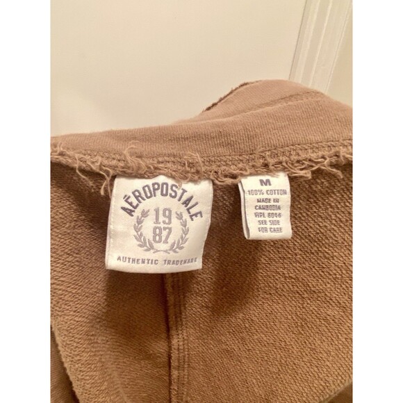 Y2K Aeropostale Women's Brown Cotton Micro Mini Skirt Adjust Waist Size Medium - Picture 4 of 6